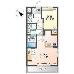 シャーロット・II【2階】の間取り