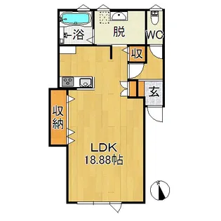 JSKレジデンスI【2階】の間取り