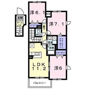 レガリア21【4階】の間取り
