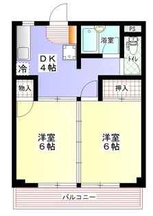 ビバリーハウス西京【2階】の間取り