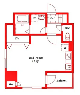 セントラル横濱【4階】の間取り
