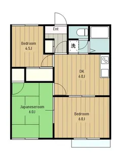 メゾン中野【2階】の間取り