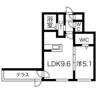 レジデンス北18条【1階】の間取り