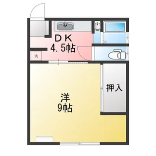 コーポ千葉【1階】の間取り