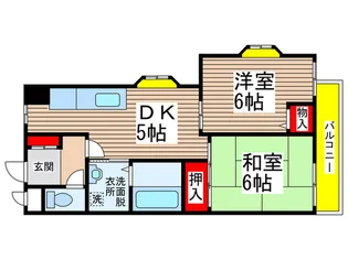 ピュアハイツ長洲【3階】の間取り