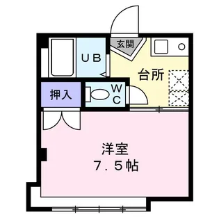 ホワイトファミール子平町【2階】の間取り