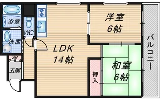ベルヴュー桜の町【1階】の間取り