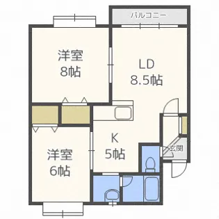 ロアジ【3階】の間取り