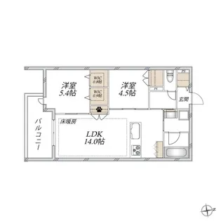 VESTA【3階】の間取り