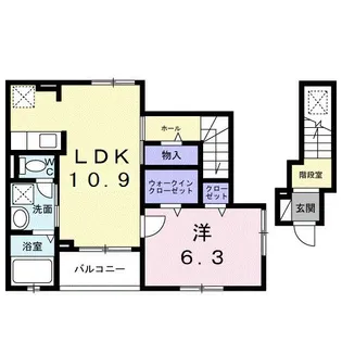 カーサ・ヴェルデ【2階】の間取り