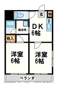 ヘルスパレス2【2階】の間取り