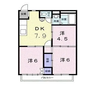 ジョイフルハイツ【1階】の間取り