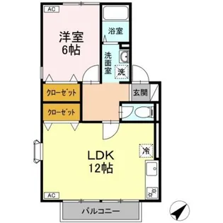 ピアコート【1階】の間取り