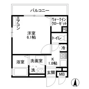 Wing【3階】の間取り