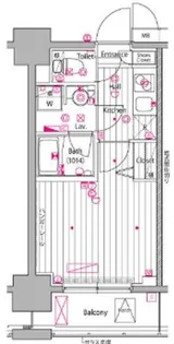 ガーラ・プレシャス川崎【9階】の間取り