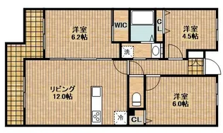 ベルテプルメリア【1階】の間取り