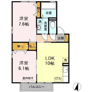 コーポガーベラ【2階】の間取り