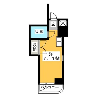 アーバンロジェ西浅草【6階】の間取り