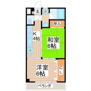 メイツ鈴木【4階】の間取り