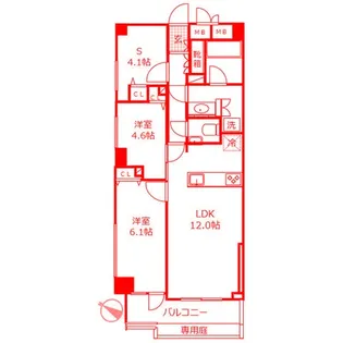 ロワール上大岡【1階】の間取り