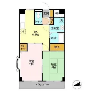 夏見ショッパーズ【6階】の間取り