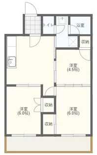 ウイング春日I【1階】の間取り