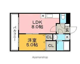 ランドベアー21II【1階】の間取り