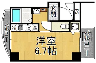 アネックス東塚口【1階】の間取り