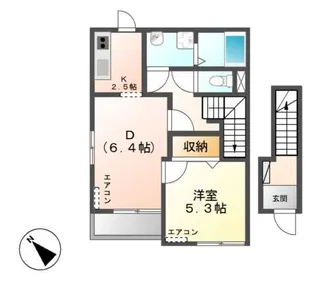 アリエッタ コート A【2階】の間取り