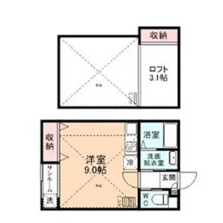 FIRST SQUARE【2階】の間取り