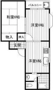 デイルーチェ鶴町【4階】の間取り