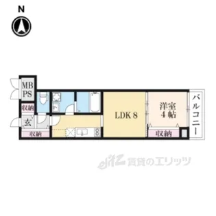 クリスタルガーデン【3階】の間取り