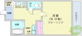 メゾン桂【1階】の間取り