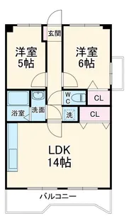 岐南グリーンハイツ【4階】の間取り