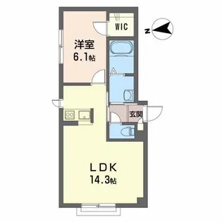 シャーメゾンホワイトリリーII【2階】の間取り
