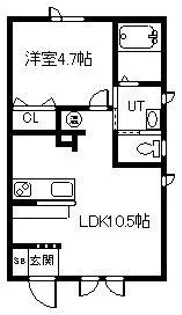 Eノース【2階】の間取り
