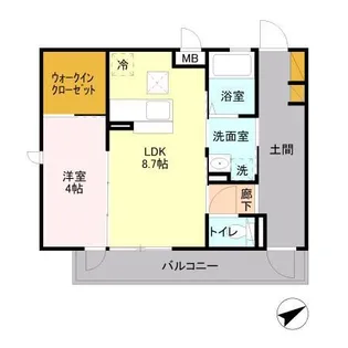 フォアールII【1階】の間取り