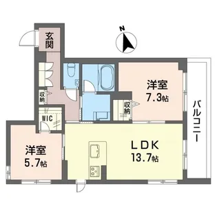 ソレイユ ルヴァン【2階】の間取り