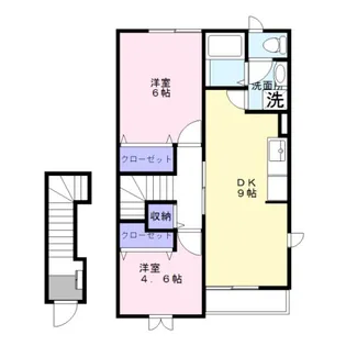 アルカンシィエル【2階】の間取り