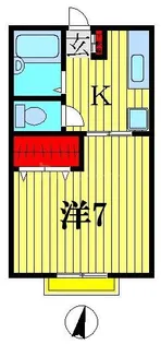 オーディーン寿【1階】の間取り