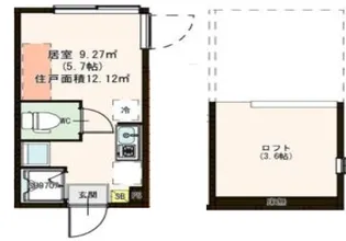ハーモニーテラス沼袋【2階】の間取り