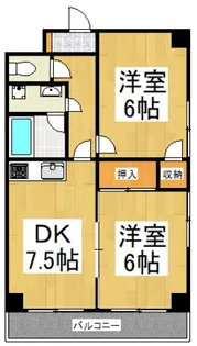 キャッスルオーヤマ【3階】の間取り