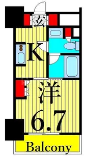 パークアクシス東上野【7階】の間取り