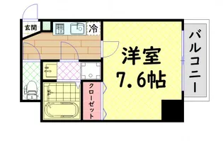 プロシード大阪WESTアドリア【2階】の間取り