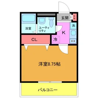 フィオーレ津田沼【3階】の間取り