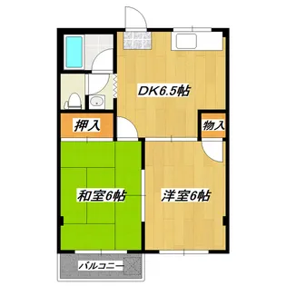 ハイム高城【1階】の間取り