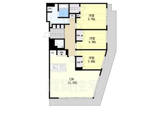 コンシェリア西新宿TOWERS WEST【40階】の間取り
