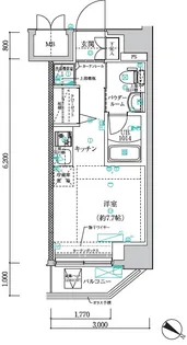 クラリッサ川崎ソレイユ【4階】の間取り