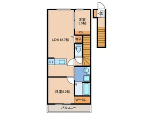 ARCBLISS津屋崎【2階】の間取り