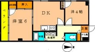 パールヴィラ西千葉【4階】の間取り